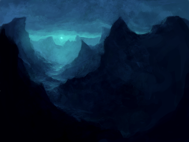Winter Weather — digital painting, 2013
